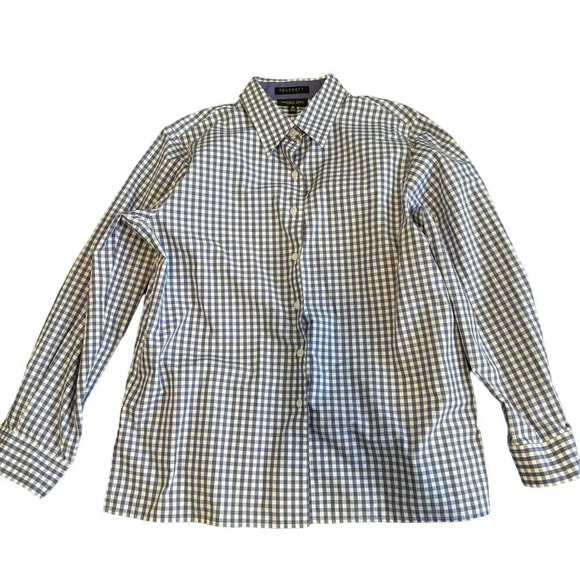 Foxcroft Women's Button-Up Shirt Size 12P Purple Wrinkle Free Classic Fit Casual - Picture 1 of 8